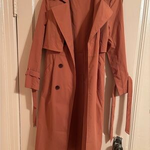 Women's Rust Trench Coat